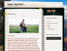 Tablet Screenshot of deargarrett.com